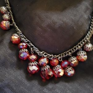 Red bead necklace